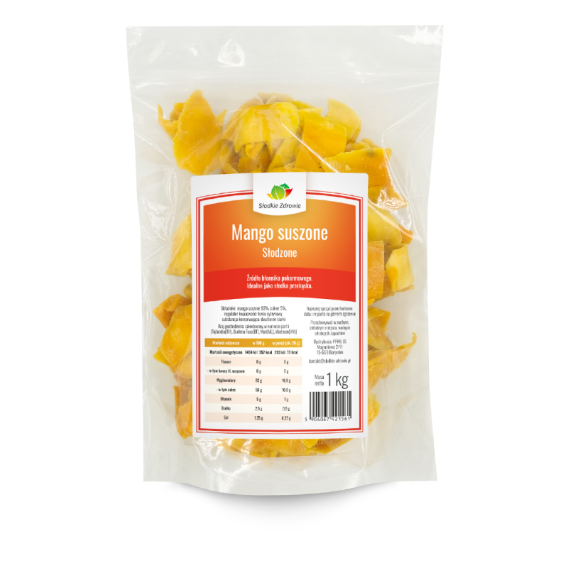 Mango suszone słodzone 1kg