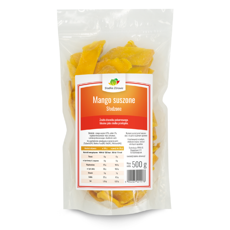 Mango suszone słodzone 500g