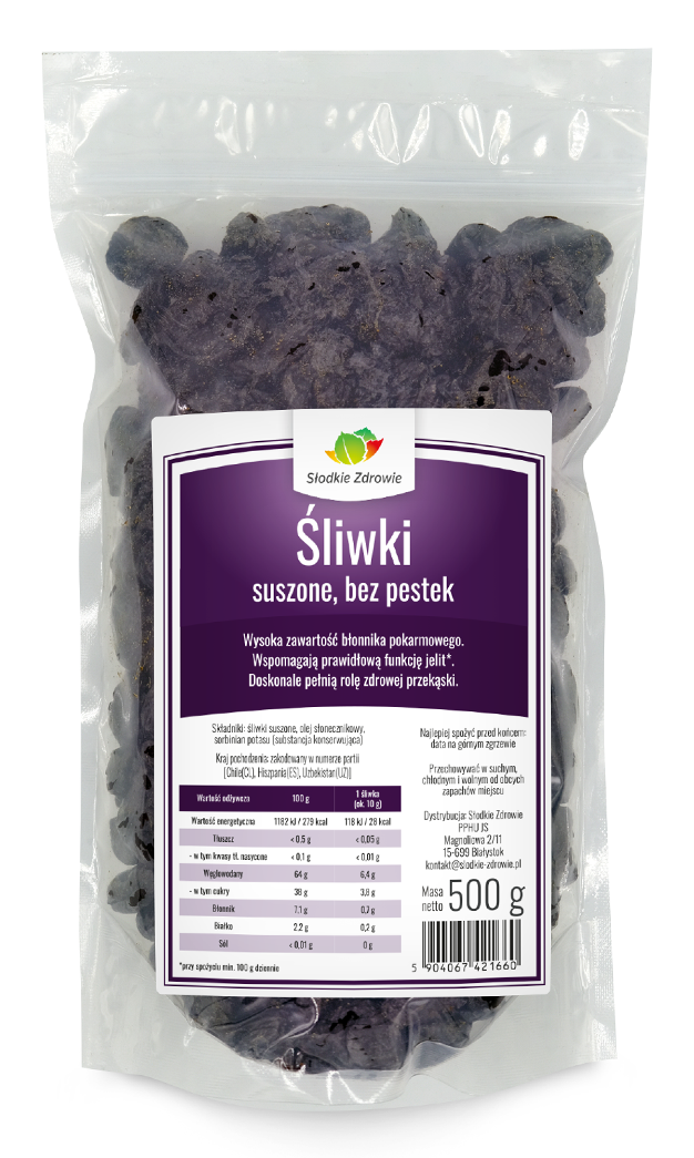 Śliwki suszone 500g