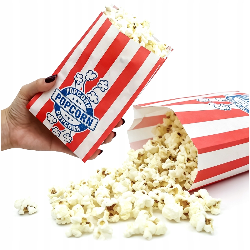 Torebki na popcorn – ekologiczne – 200 sztuk