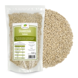 Słonecznik łuskany, całe ziarna, 500g