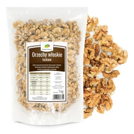 Słodkie Zdrowie Orzechy włoskie - łuskane połówki 80% - 1kg