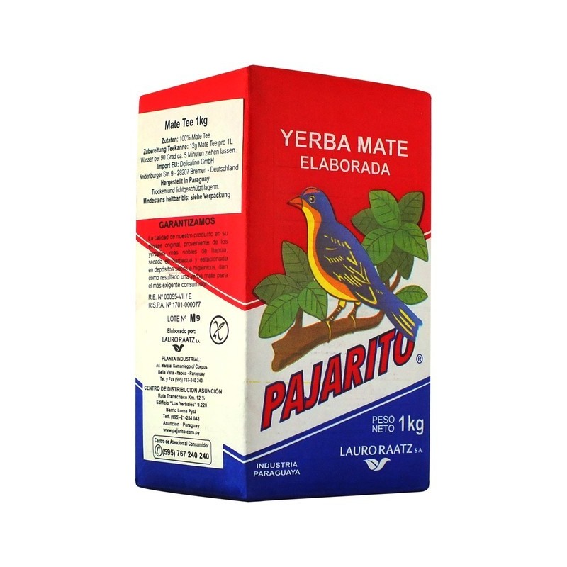 Yerba Mate PAJARITO Elaborada 1kg