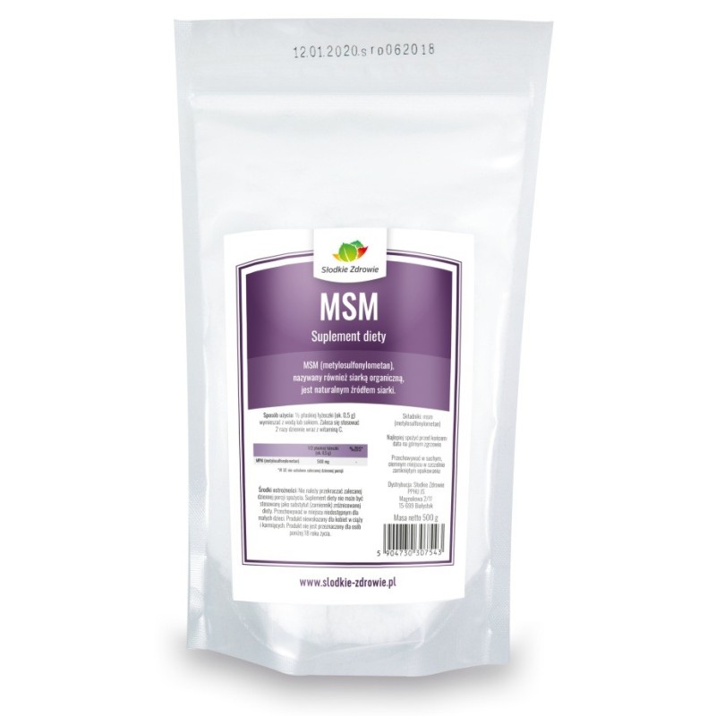 MSM siarka organiczna Metylosulfonylometan 500g