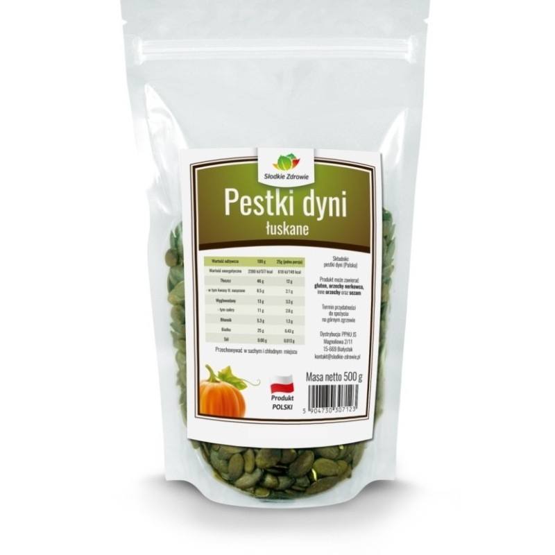 Pestki dyni łuskane dynia 500g