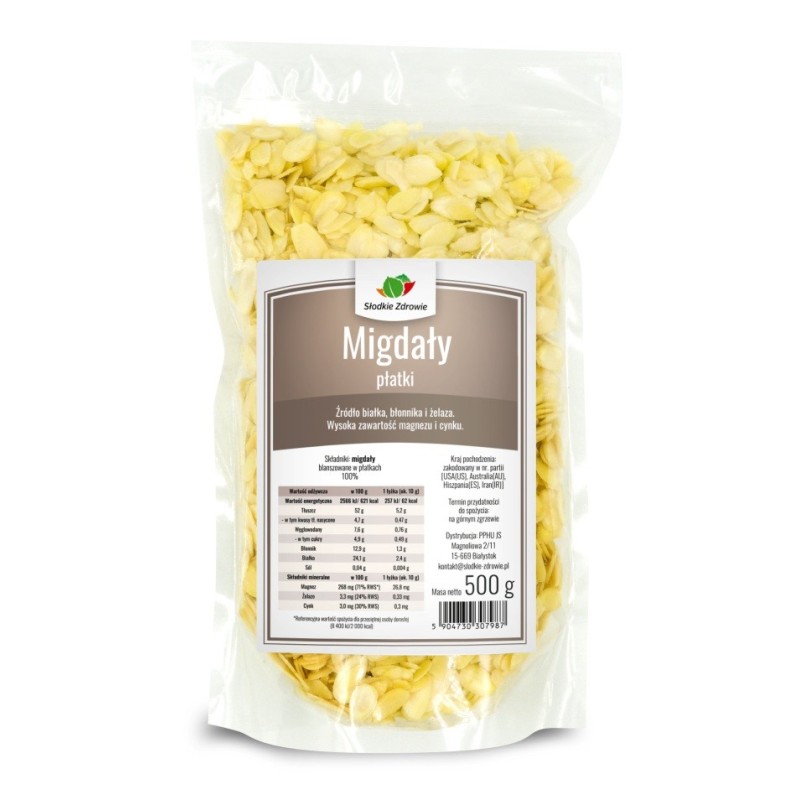 płatki migdałowe 500g migdały cięte
