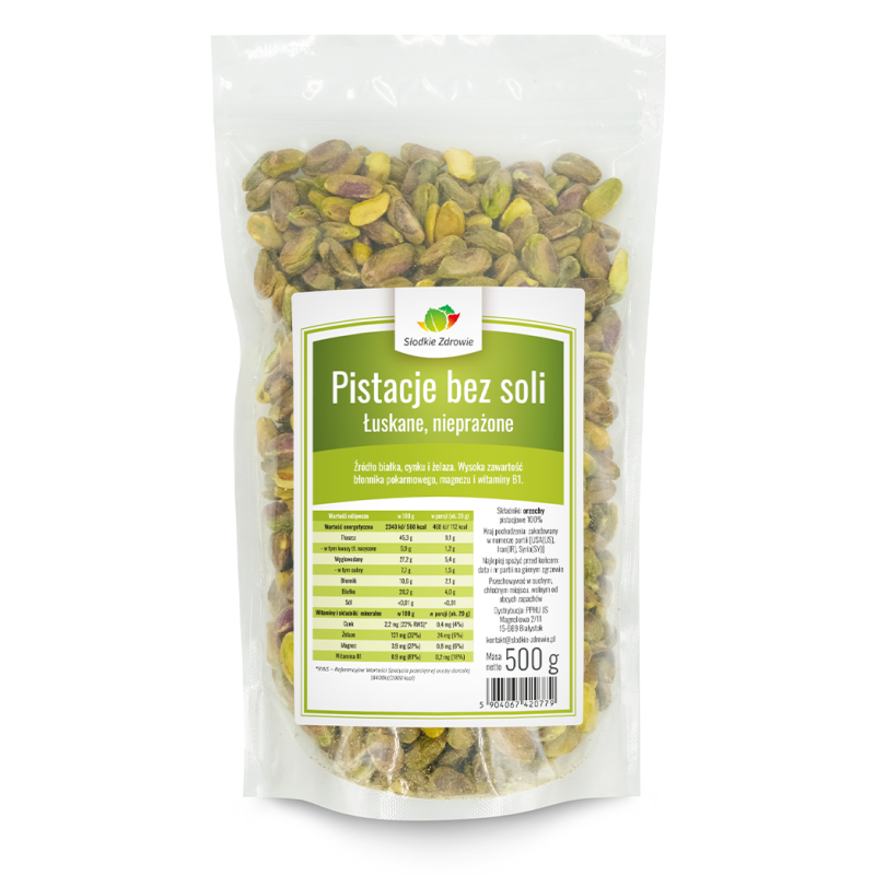 Pistacje bez soli 500g