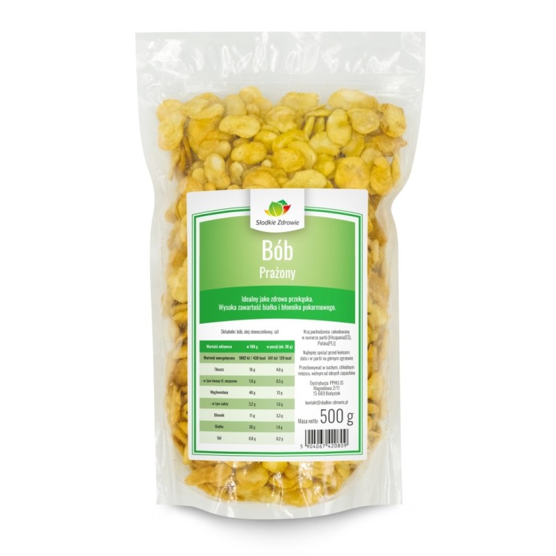 Bób prażony solony 500g