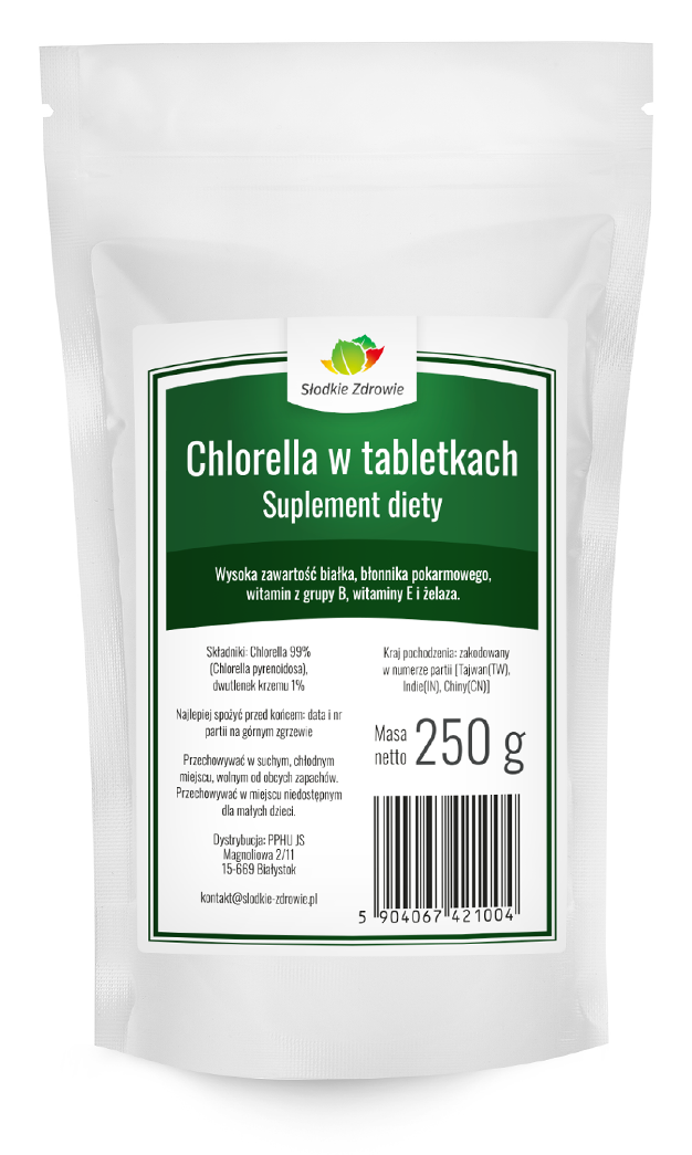 Chlorella w tabletkach 250g
