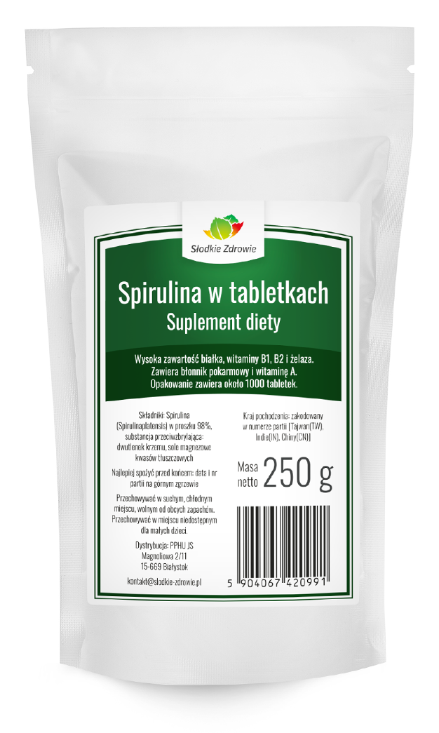 Spirulina w tabletkach 250g