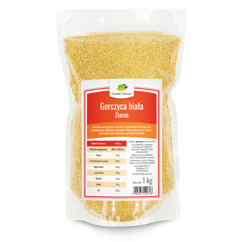 Gorczyca biała ziarno 1kg