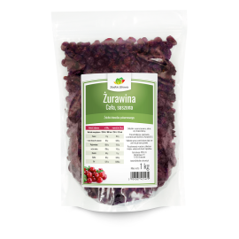 Żurawina suszona cała całojagodowa 1kg